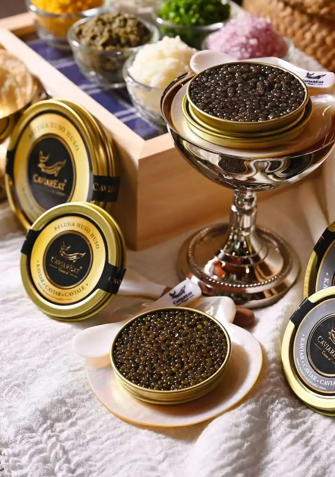 Caviareat caviar presentation