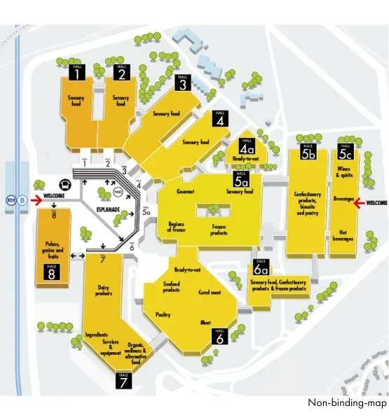 SIAL Paris 2026 展馆地图