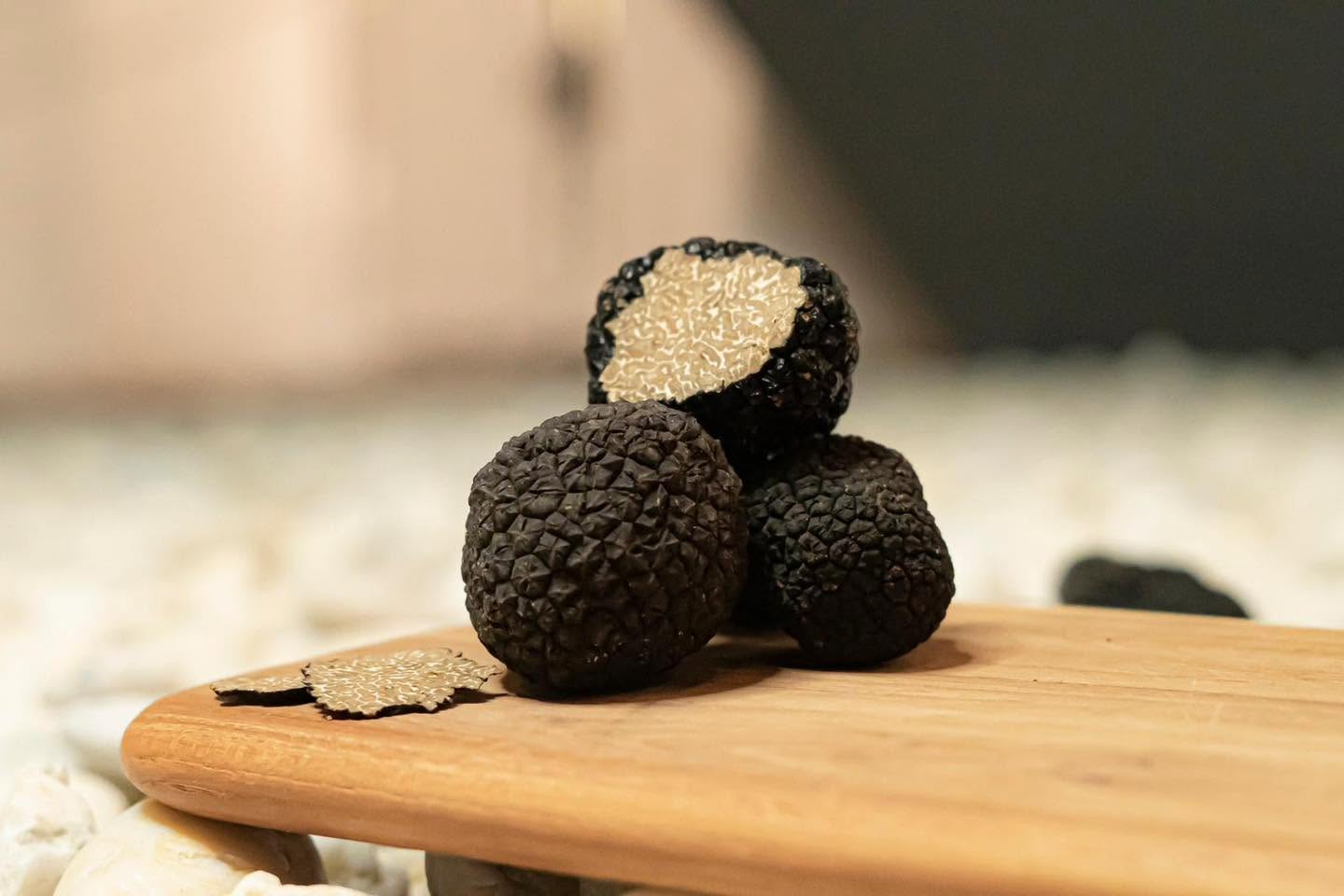 Selected Italian black truffles