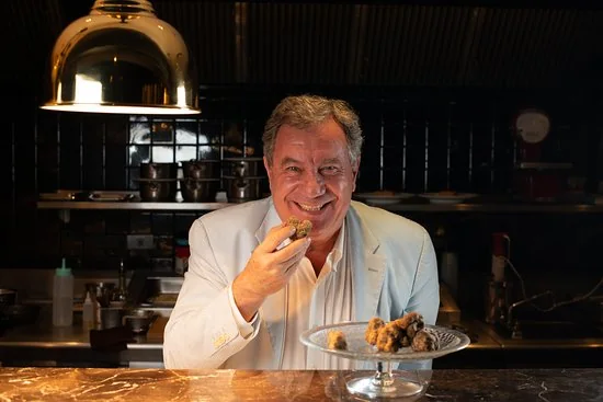 Roberto Ugolini with Italian truffles