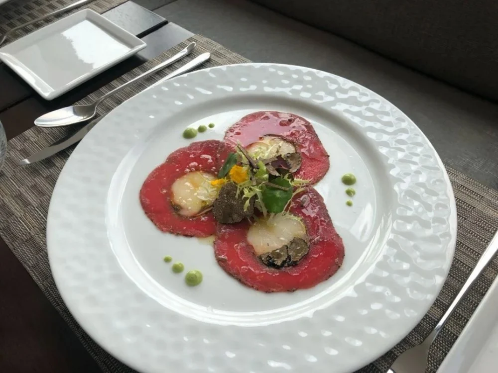 扇贝松露牛肉薄片