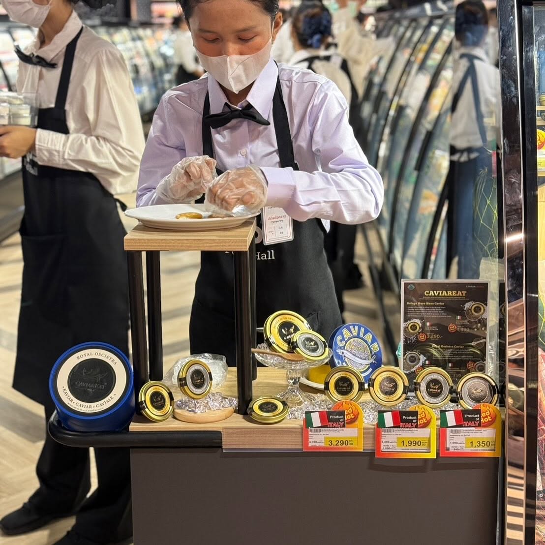 鱼子酱产品展示与专业服务