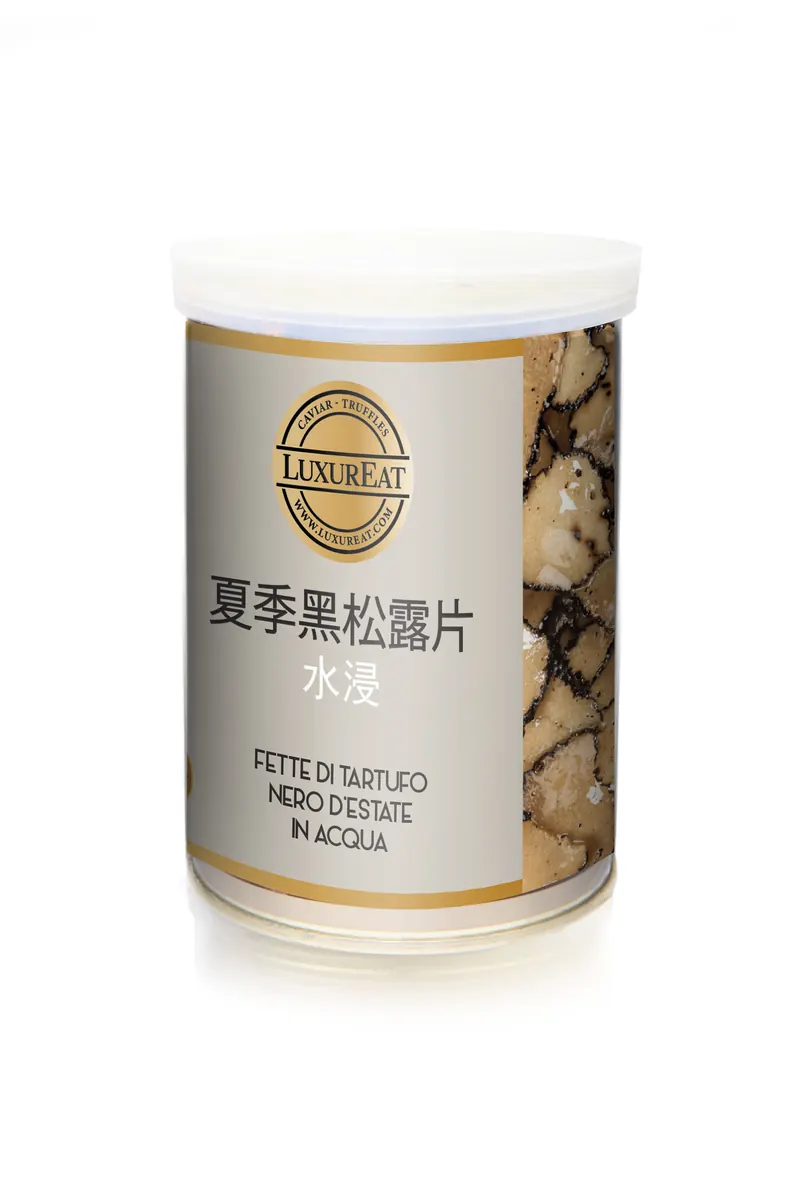 Fette tartufo nero estate in acqua · 350 g
